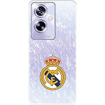 Personalaizer Custodia Per OPPO A9 2020 – Cover TPU Flessibile Con Stemma Atletico Madrid Escudo Plata, Leggera E Stampata In Spagna