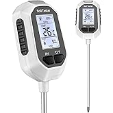 YAMRON Soil Moisture Meter, 4 in 1 Digital Soil pH Meter, Humidity/PH/Temperature/Sunlight, with Backlit LCD Display, for Gar