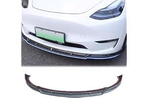 Arcoche Model Y Becquets Avant, Tesla Model Y Front Lip Spoiler, Front Lip for Tesla Model Y, Front Splitter Front Spoiler Lip of Tesla Model Y Accessories 2020-2023(Fibre De Carbone Mat)