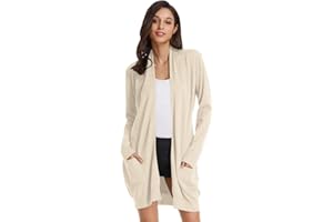 GRACE KARIN Cardigan Donna Lungo Cardigan a Maniche Lunghe Elegante Casual