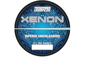 Tronixpro Unisex's Xenon Tapered Leaders Fishing Line, Clear, 0.37-0.75mm, 18lb-70lb