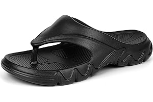 RUOMU Unisex Flip Flops Zehentrenner Comfy Rutschsicher Hausschuhe Pantoletten Sommer Beach Sandalen Outdoor Surfen Badelatschen，Gr.36-47