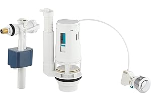 NT NOYON & THIEBAULT Ensemble Chasse d'Eau avec Robinet Flotteur et Mécanisme à Câble - Double Chasse 3 litres / 6 litres - Installation Facile pour Réservoirs WC - NOYON & THIEBAULT