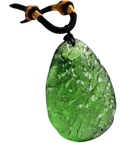 Collier Choker Fait Main En Pierre Moldavite Verte Et Péridot, Plaqué Argent - Longueur 45 Cm (18 Pouces)