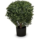 Buchsbaum Kunstpflanze LEON Kunstbaum, Buxbaum, künstlicher Buchsbaum mit Naturstamm in versch. Größen