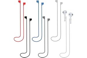 MOSTFUN 6 sztuk magnetycznych pasków zapobiegających zgubieniu, do słuchawek sportowych, smycz 70 cm do Air-Pods i bezprzewodowe (6 kolorów)