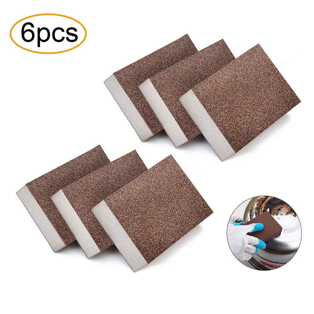 Globaldream-6-Pezzi-Spugna-per-smeriglio-Spugna-Gomma-Magica-per-la-rimozione-della-ruggine-Pulizia-in-Cotone-Gadget-da-Cucina-Accessori-Decalcificazione-Pulire-Rub-Pentola-Utensili-da-Cucina