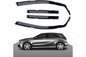 Haibak Juego de deflectores de viento compatibles con Mercedes Clase A W176 2012-2018 5 puertas Hatchback, 4 piezas, tintados en ajuste de canal