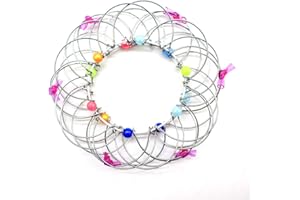 URFEDA Magic Mandala Flower Basket Toy,Handmade Wire Metal Hoop Ring Toy Anxiety Relieve Metal Hoop Ring Toy Magic Mandala Flower Basket Toy For Kids & Adults