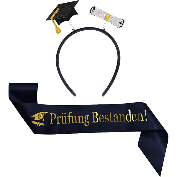 Boland Haarreif „Graduation“ – Goldener Abschluss-Kopfschmuck Für Party & Karneval