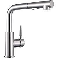 Küchenarmatur mit Brause Einhandmischer Hochdruck Spültischarmatur Wasserhahn für Küche ausziehbar Matt Gebürst…