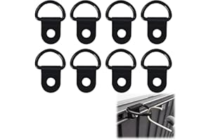 Larebidtex 8 Stück Zurrösen für Anhänger, D Ringe Aufbauring Zurrhaken,für Anhänger und Lastwagen - Belastbar Bis zu 100kg Pro Ring, Korrosionsbeständig, Einfache Installation, Vielseitige Anwendung