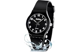 Edillas Kinderuhr Analoge Jungen Mädchen Armbanduhr wasserdichte Leicht zu Lesen Zeit Weicher Riemen Armbanduhren Geschenk für Kinder