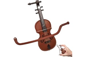 NUQIN Tiny Mini Violin: Worlds Smallest Decor, Gift for Men & Women, Office or House Musical Ornament