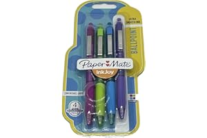 Paper Mate Inkjoy zestaw 4 długopisów z bardzo gładkim tuszem - magenta, limonka, turkus i fioletowy (1968178)