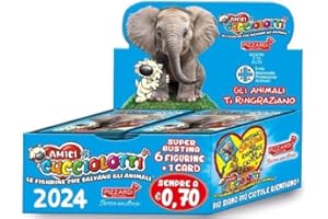 ABJ SCATOLA BOX DA 100 BUSTINE DI FIGURINE AMICI CUCCIOLOTTI 2024 PIZZARDI