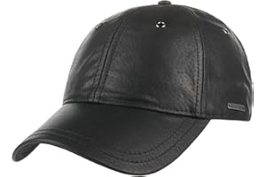 Stetson Joes skórzana czapka bejsbolówka dla kobiet/mężczyzn – czapka skórzana z regulacją rozmiaru – czapka bejsbolówka ze skóry nappa i bawełny – otwarta czapka z daszkiem – czapka na lato / zimę