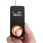HOTO Laser Meter, Mini Laser Meter, 0.5-30 m, Gift | Laser Distance Meter, &plusmn;2mm Accuracy, USB-C Charging, OLED Display, M/FT