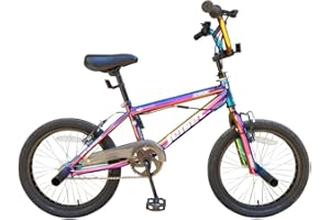 Dallingridge Jetset 18" Kids Freestyle BMX Bike, 360 Gyro System - Neo Chrome Jet Fuel