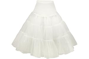 Flora® Sukienka w stylu lat 50. w stylu vintage, retro, spódnica, halka, długość pod spódnicą, 61 cm