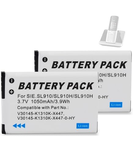 Vhbw Batteria Compatibile Con Siemens Gigaset SL610H Pro, SL780, SL785