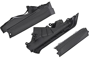 DIXHILLS Trennwand-Set, Motoroberteil, Motorraumverkleidung, kompatibel mit X6 E71 E72 2008–2014 X5 E70 2007–2013, 3-teilige Unterteilung links und rechts, Ersatz für 51717169421 51717169419