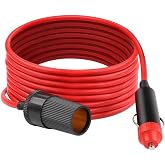 Mykablo Ara&ccedil; &Ccedil;akmak Uzatma Kablosu, T&uuml;m Marka ve Modellerle Uyumlu, Kırmızı, 5 Metre, 12-24 Volt
