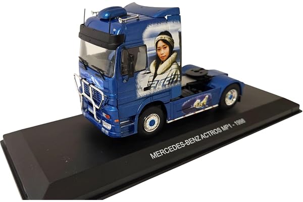 OPO 10 - Camion Miniature 1/43 Compatible avec Mercedes-Benz Actros MP1 1998 - Tracteur Hachette IXO CT010