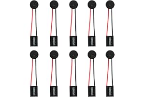 ICQUANZX Zumbador de la Alarma de la BIOS del Altavoz piezoeléctrico Interno de la Placa Base de la PC para la Caja de la computadora de Arduino DIY (Paquete de 10)