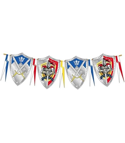 Lot de 22 décorations de fête médiévales à suspendre pour anniversaire, chevalier, couronne, pierre, mur médiéval en spirale, château pour fête à thème Lot de 22 décorations de fête médiévales à suspendre pour anniversaire, chevalier, couronne, pierre, mur médiéval en spirale, château pour fête à thème