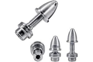 ikarex-shop Alu Spinner Welle 5.0mm mit Spannkonus für Motorwelle 5mm Propellermitnehmer Mitnehmer