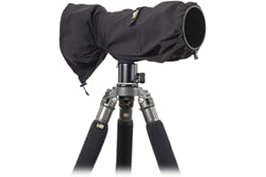 LensCoat RainCoat Rain Cover Sleeve Protection for Camera and Lens, Large (Black) RS LCRSLBK