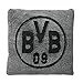 Produktbild BVB Borussia Dortmund Fußball Bundesliga Fleece Kissen 40 x 40 cm grau