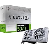 MSI VGA GEFORCE RTX 5070 12G VENTUS 2X OC WHITE RTX5070 12GB GDRR7 192B DX12 PCIE 5.0 X16 (3XDP 1XHDMI)