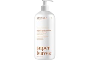 ATTITUDE Après-Shampooing Volume & Brillance, Cheveux Fins, Ingrédients d’Origine Naturelle, Végane, Extrait de Protéine de Soja & Canneberges, Parfum Fleur d'Oranger & Eucalyptus, 946 mL