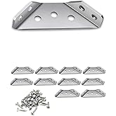 Metal K&ouml;şe Bağlantı Aparatı, 10 Adet Mobilya Dolap Montaj K&ouml;şebent, Duvara Sabitleme G&ouml;nye, 65.5x30x27mm