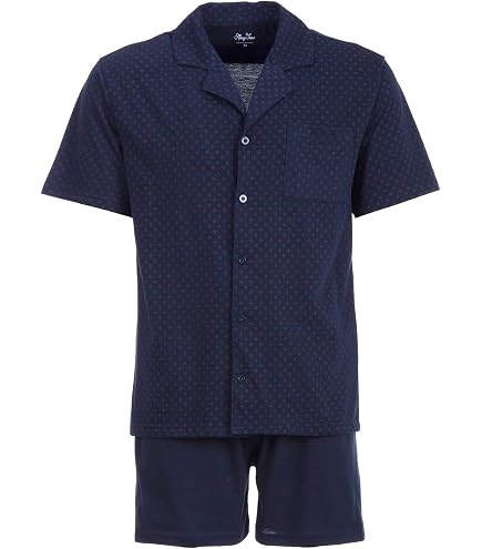 Maeau Set Pigiama Uomo A Maniche Corte In Tessuto Morbidissimo - Casual Loungewear Estivo Con Pantaloni Corti E Tasche - Taglie S-XXL