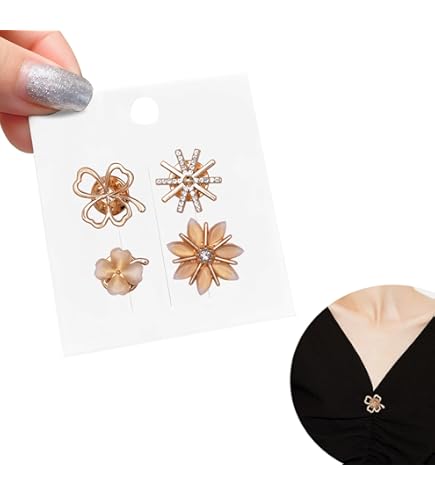 Lot De 3 Bijoux Fantaisie : Broche, Pendentif, Bracelet - Argenté - Très Bon état
