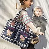 Pink Lining Mama Et Bebe Cream Butterflies on navy Wickeltasche - 4