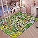 Produktbild LUZHIWEI Teppich-Spielmatte für Spielzeugautos und Train Huge Large 52 x 74 Play Area Teppich mit Gummirücken Kids Race Track Teppich für Kleinkinder Baby