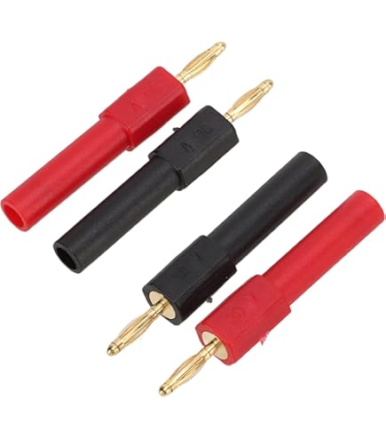 5set Adaptateur De Fiche Banane Haut-parleur Fiches Banane 2mm Mâle à 4mm