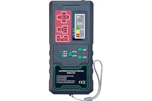 XiaoXIN Probador de relé electrónico automotriz de 12V y 24V, comprobador de batería de coche, luz indicadora LED, probador de relé de coche, herramientas de diagnóstico automático