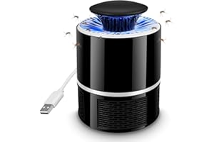 SQUADO Zanzariera Elettrica con UV - Lampada Anti Zanzara, Insetticida Elettrico per Mosche e Zanzare, Trappola Potente e Silenziosa per Interni ed Esterni