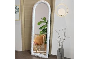 UYRIE Plush Mirror Frame Cover – Stretchy & Soft Edge for Arched & Full-Length Mirrors (Up to 64"x21") – 8 Elegant Colours – Non-Slip Grip & Easy Installation (Mirror Not Included)