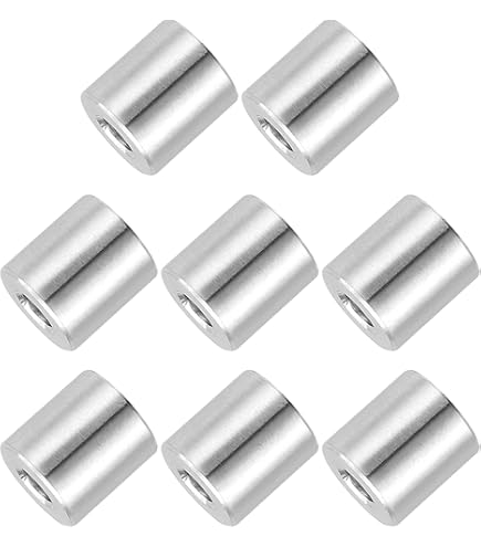 12 Pièces Entretoises (spacers) Inox 12mm Alésage X 20mm Diamètre Extérieur X 12mm Longueur - Zaplyte