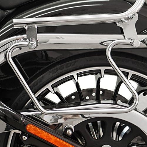 Saddlebag supports Fehling for Harley Davidson Softail Breakout (FXSB) 13-18 silver
