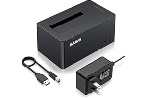 MAIWO SAS to USB 3.0 2.5 3.5" SAS Hard Drive Adapter with 12V 2A 5Gbps Power Adapter with UASP, Up to 18TB Tool-Free