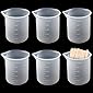 Silikon-Messbecher für Harz, 100 ml Antihaft-Mischbecher Klebewerkzeug für DIY-Bastel-Epoxidgussformen, präzise Skala…