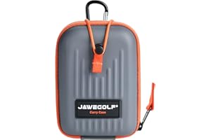 JAWEGOLF Funda rígida de transporte para telémetro de golf, bolsa de EVA compatible con Bushnell TourX V2 V3 V4 V5 Pro X2 Pro XE y Garmin Z80 Z82, Gris, Large, Moderno