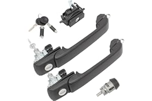 AUROLYNNE Serrure de poignée de porte pour Golf 3 clés d'allumage 1H0898081 Kit Golf Mk3